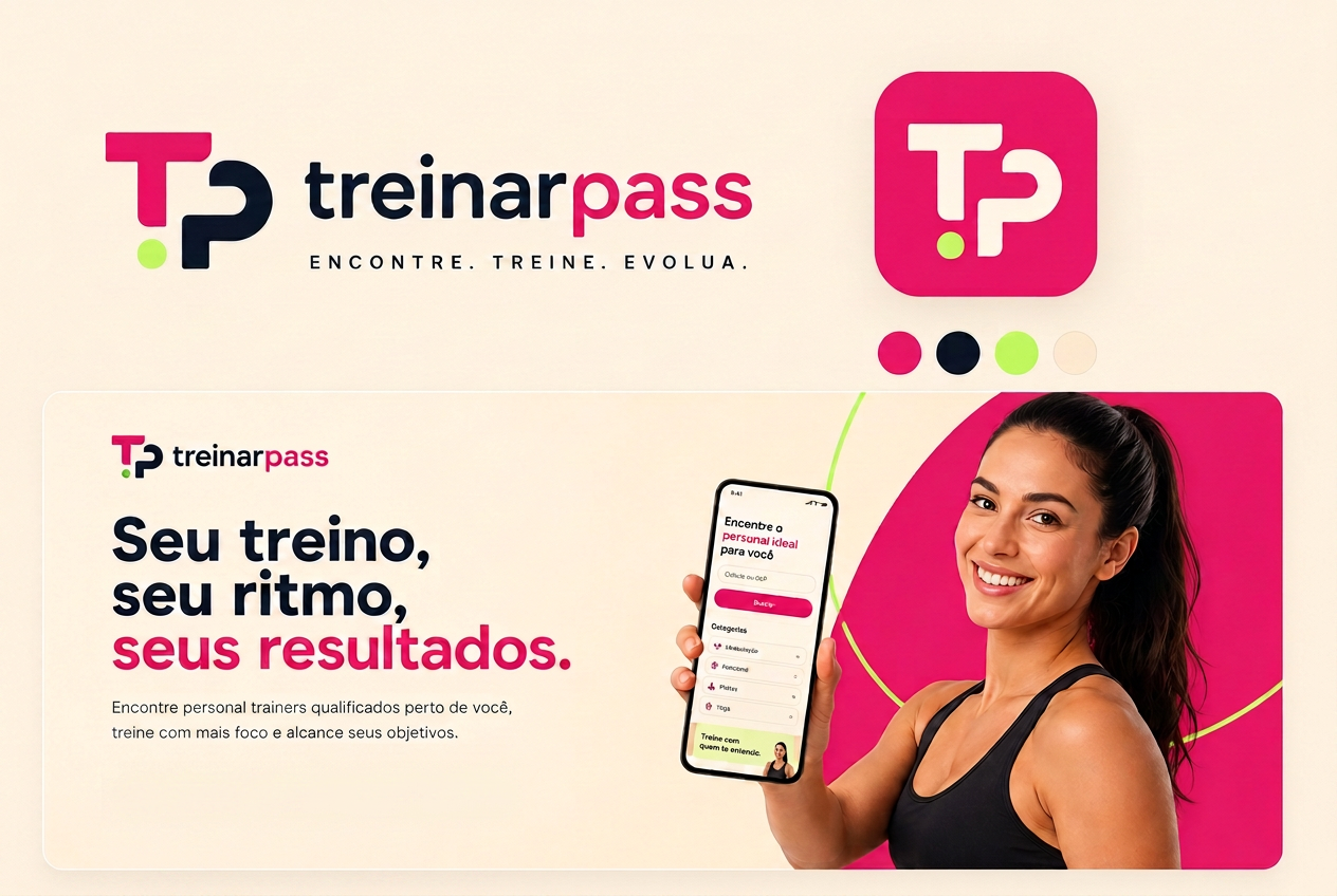 treinarpass — Encontre. Treine. Evolua. Seu treino, seu ritmo, seus resultados.